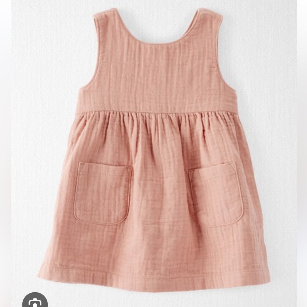 Little Planet Dusty Rose Gauze Dress and Diaper Cover